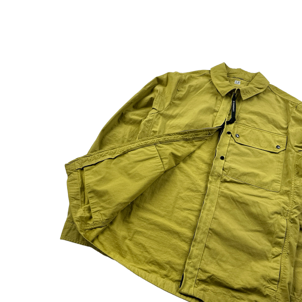 CP Company Yellow Cotton Lined Overshirt - XS