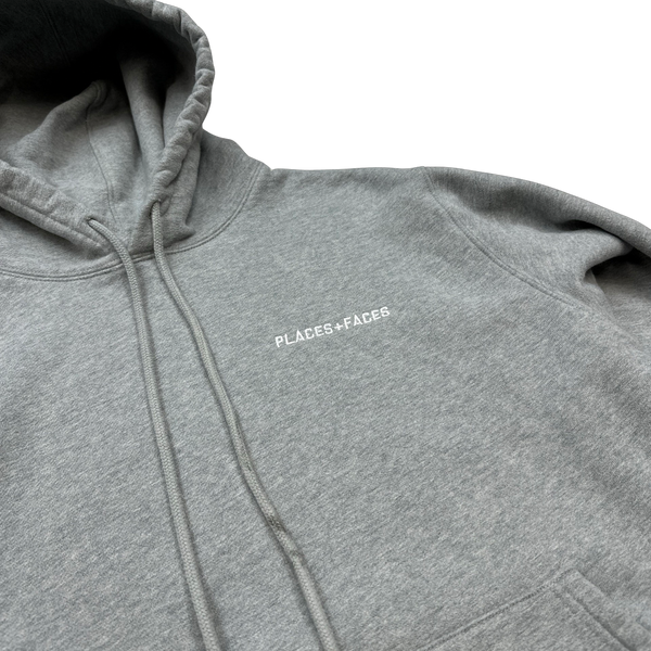 Places+Faces Light Grey Hoodie - Medium