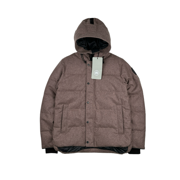 Canada Goose Dusty Rose Wool Macmillan Premium Down Parka Jacket - Medium