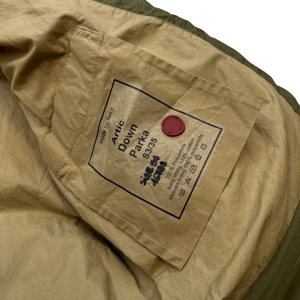 Ten C Khaki Artic Down Puffer Jacket - XXL