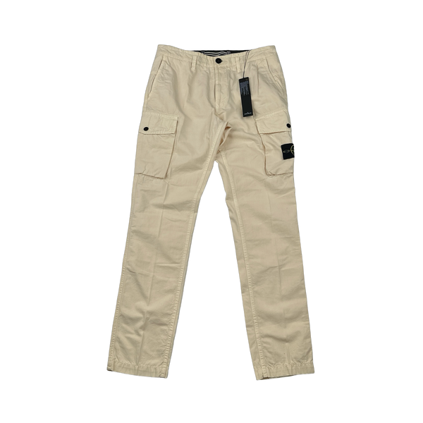 Stone Island 2021 Slim Fit Tan Cargo Trousers - 30"
