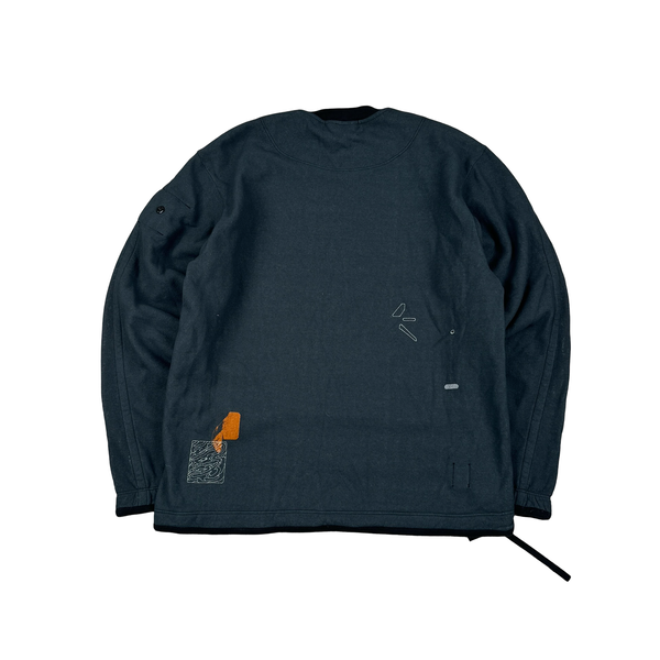 Stone Island 2022 Shadow Project Graphic Print Soft Cotton Crewneck - Small