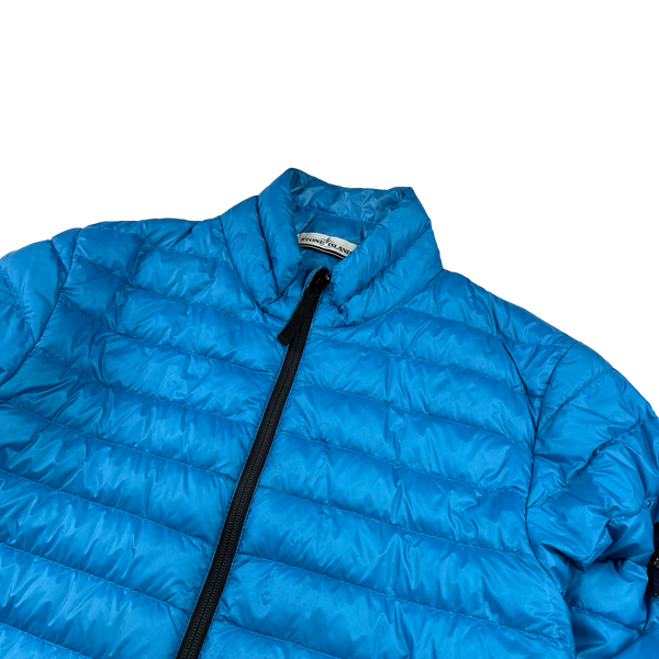 Stone Island 2013 Blue Micro Ripstop Down Jacket - Small