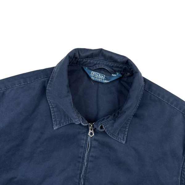 Ralph Lauren Navy Harrington Zipped Jacket - XL