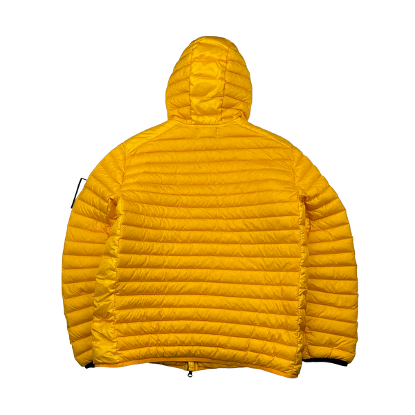 Stone Island Yellow Loom Woven R Nylon Down TC Puffer - XL