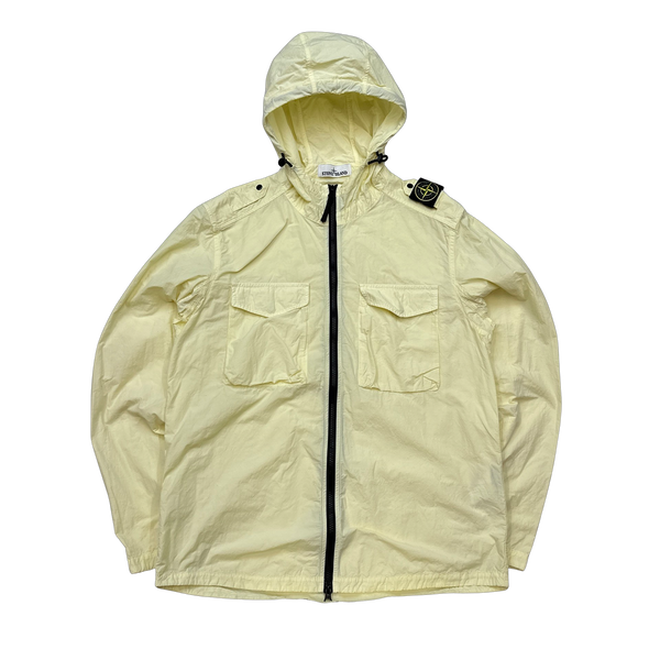 Stone Island Yellow Naslan Light Shoulder Badge Overshirt - Large