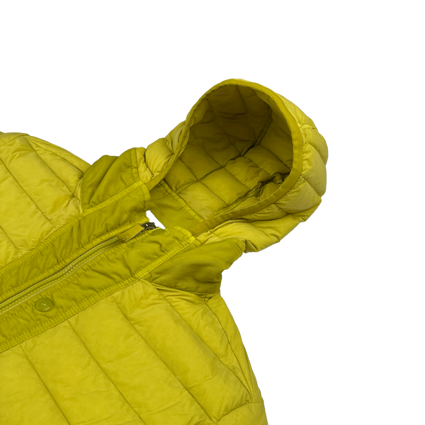 Stone Island 2019 Yellow Loom Woven Down Chambers Jacket - Medium