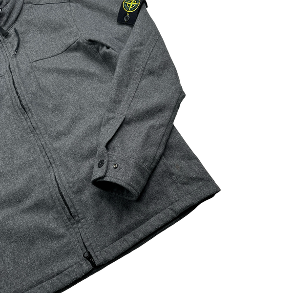 Stone Island 2014 Dark Grey Wool Overshirt - Small