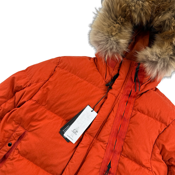 CP Company Orange 50 Fili Down Filled Puffer Jacket - Large