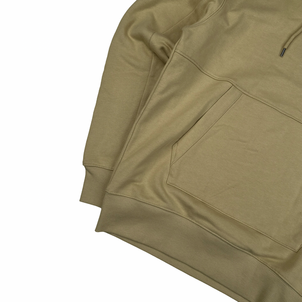 CP Company Beige Cotton Lens Viewer Pullover Hoodie - Small