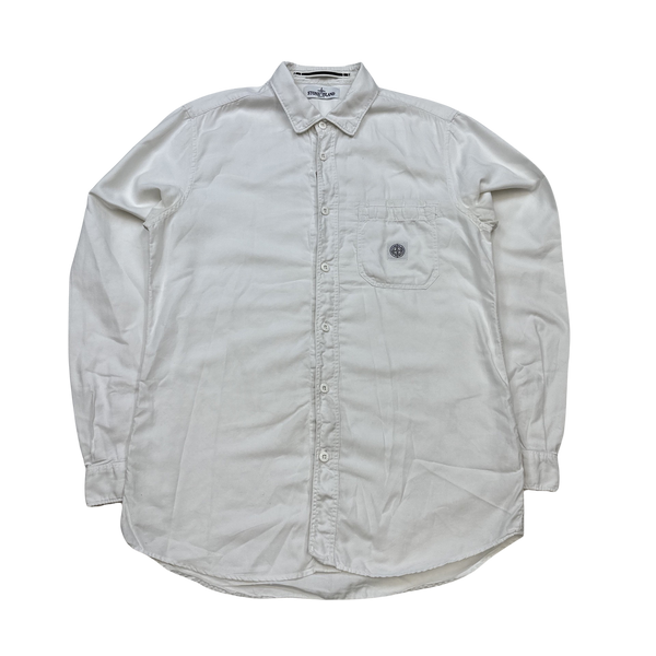 Stone Island 2013 White Cotton Shirt - Large