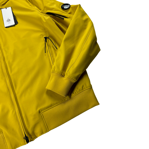 CP Company Yellow Soft Shell R Hooded Jacket - Large