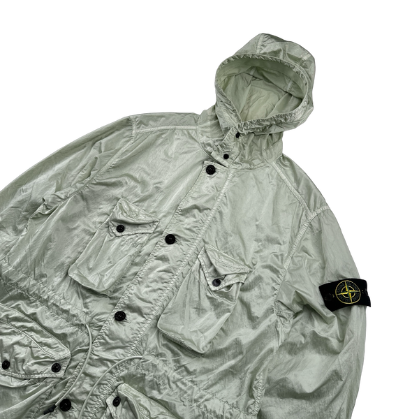 Stone Island 2021 Mint Nylon Raso TC Multi Pocket Jacket - Medium