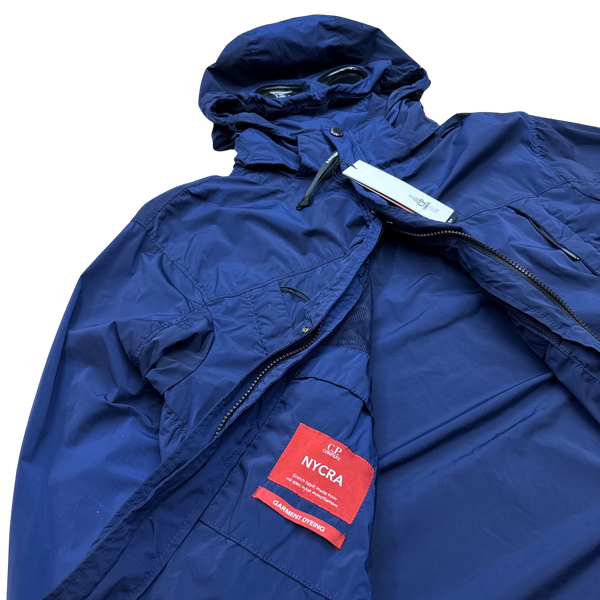 CP Company Blue Stretch Nycra Goggle Jacket - XL