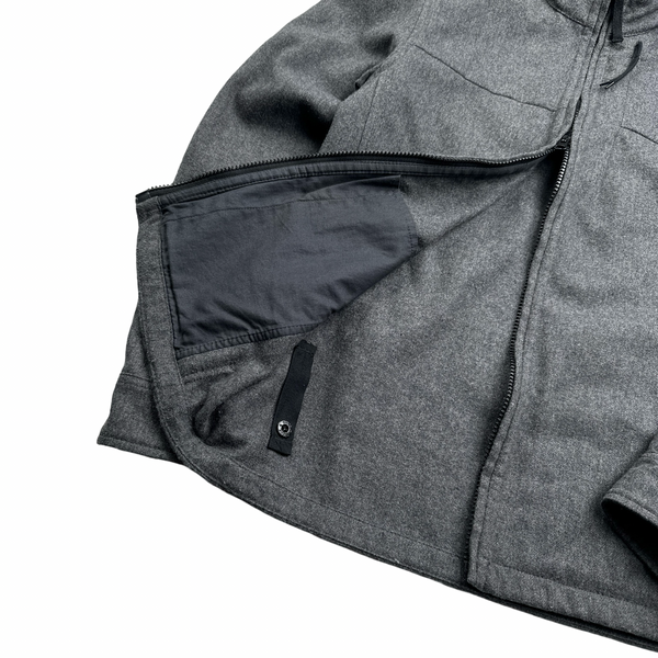 Stone Island 2014 Dark Grey Wool Overshirt - Small