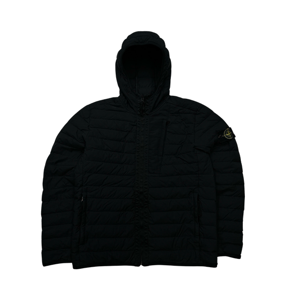 Stone island loom 2025 woven zip jacket black