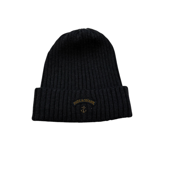 Paul And Shark Ribbed Wool Beanie Hat