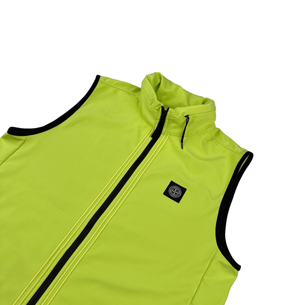 Stone Island 2022 Neon Soft Shell-R Gilet - Large