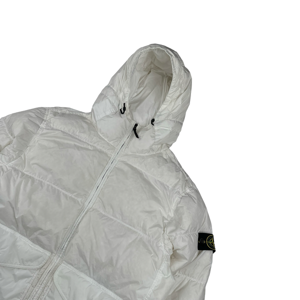 Stone Island 2024 Undyed Sample Crinkle R-ny Down Puffer Jacket - Xxl 