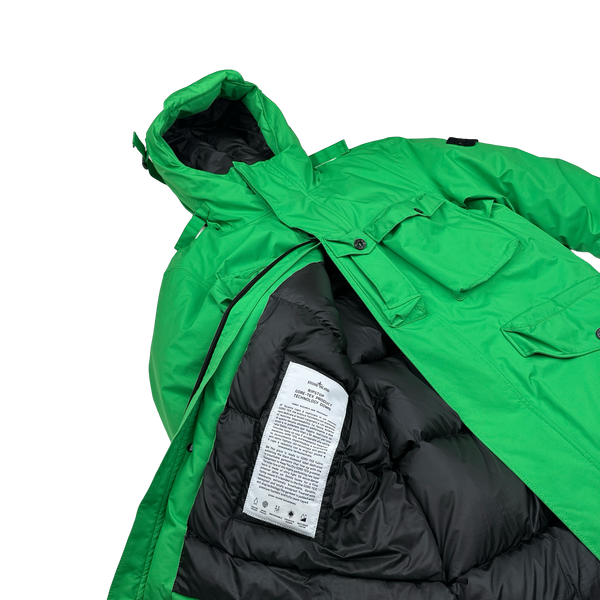 Stone Island 2021 Green Ripstop Gore-Tex Product Technology Down Parka Jacket - Small