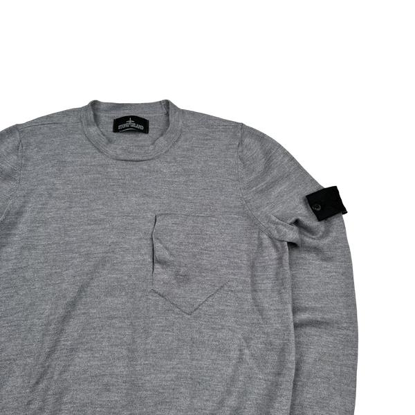 Stone Island 2020 Shadow Project Grey Knit Jumper - Large