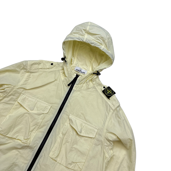 Stone Island Yellow Naslan Light Shoulder Badge Overshirt - Large