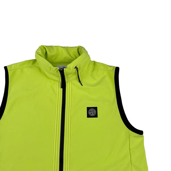 Stone Island 2022 Neon Soft Shell-R Gilet - Large