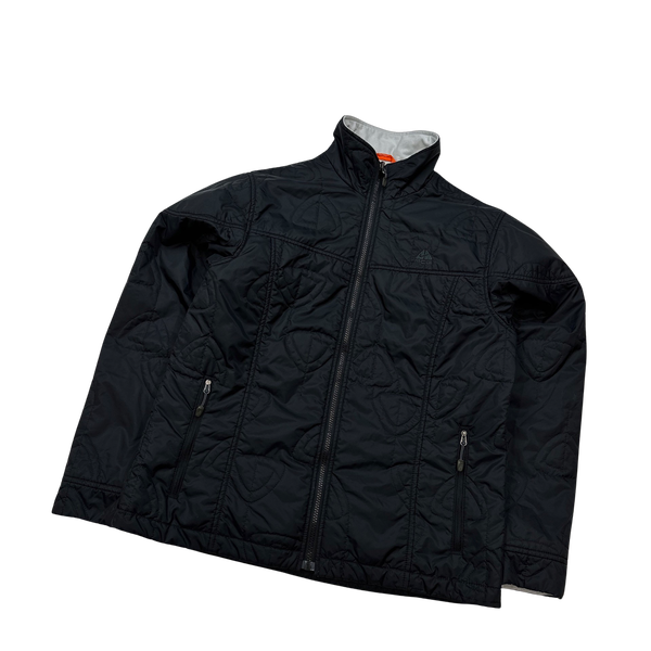 ACG Nike Black Collared Quilted Puffer Jacket - Large