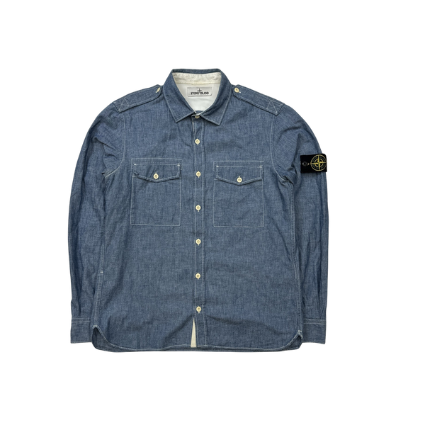 Stone island chambray shirt online