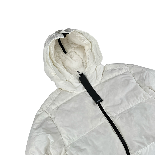 Stone Island 2022 White Naslan Light Watro Down TC Puffer - Small