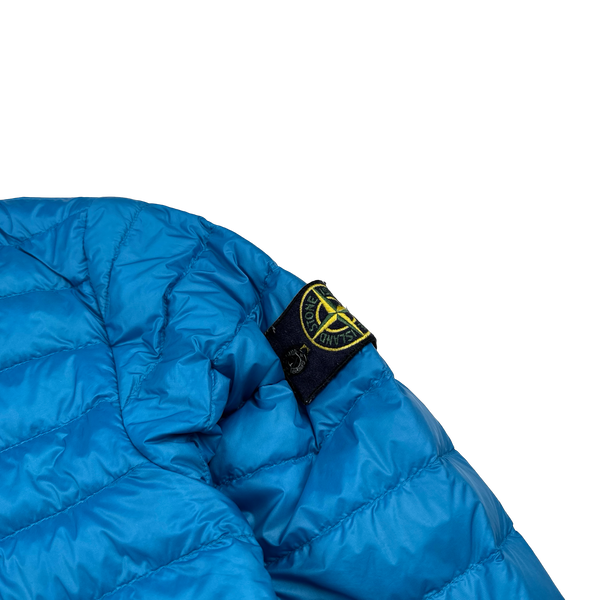 Stone Island 2013 Blue Micro Ripstop Down Jacket - Small