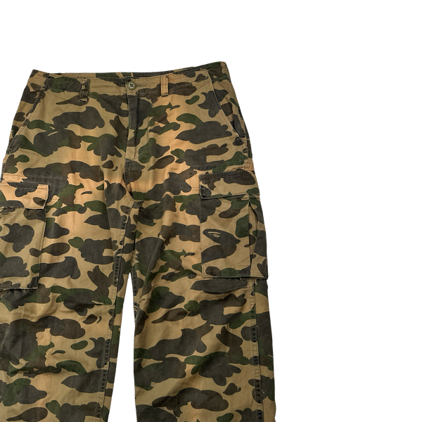 Bape Camo Print Cargo Trousers - 32"