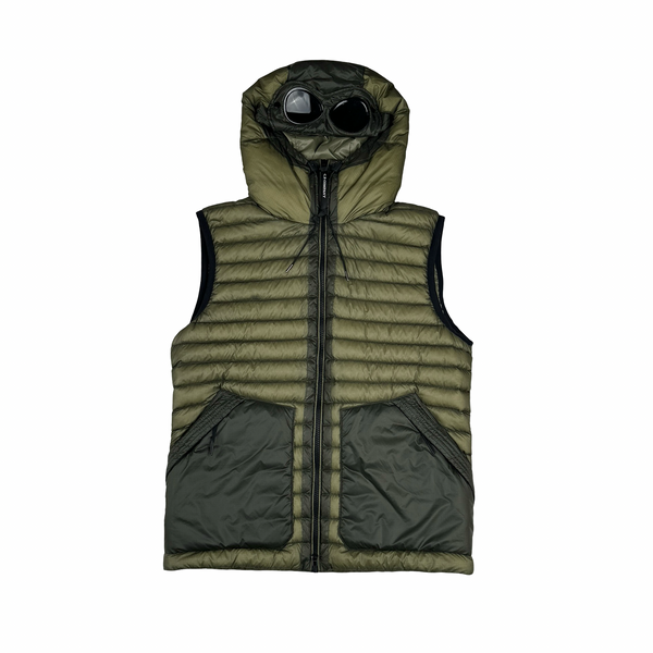 CP Company Khaki DD Shell Goggle Gilet - Small