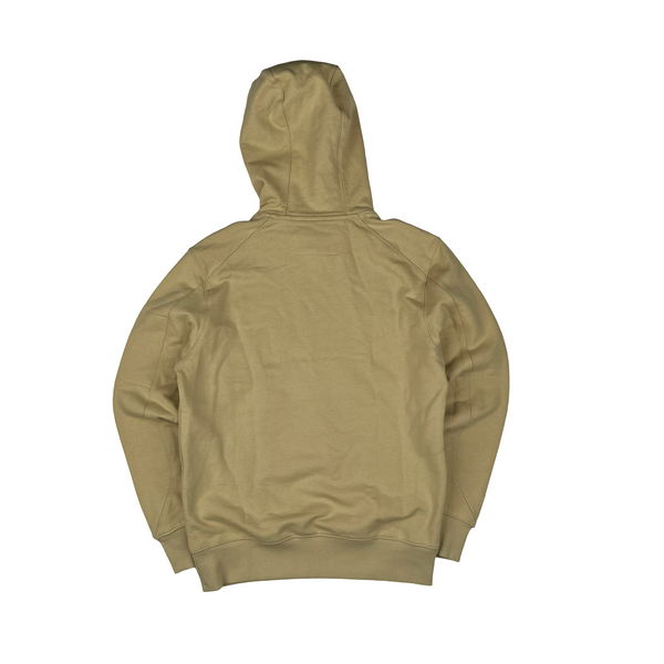 CP Company Beige Cotton Lens Viewer Pullover Hoodie - Small