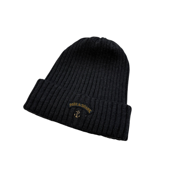 Paul And Shark Ribbed Wool Beanie Hat