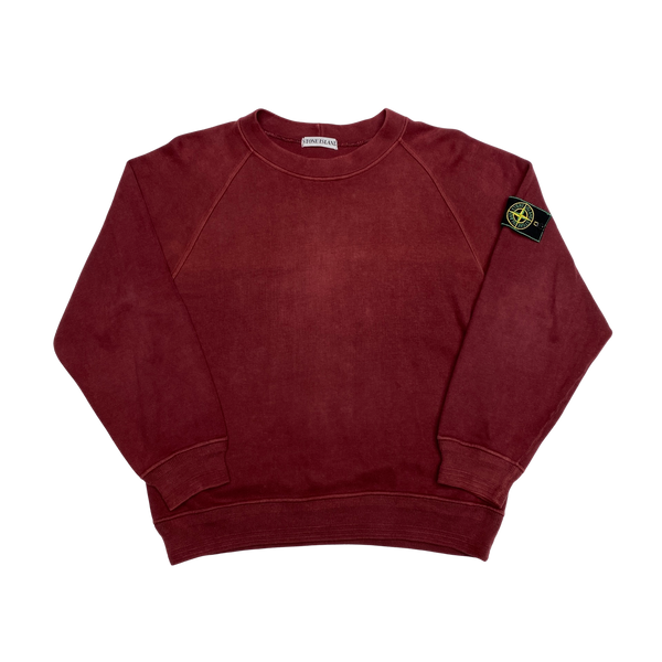 Stone Island Wine Red 1993 Vintage Crewneck