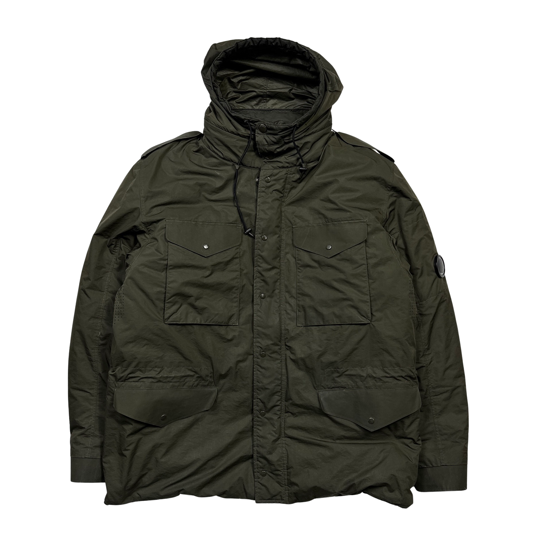 CP Company Khaki Micro M Down Filled Jacket XXL Mat s Island