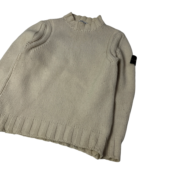 Stone Island 1999 Vintage Chunky Knit Jumper Mat s Island