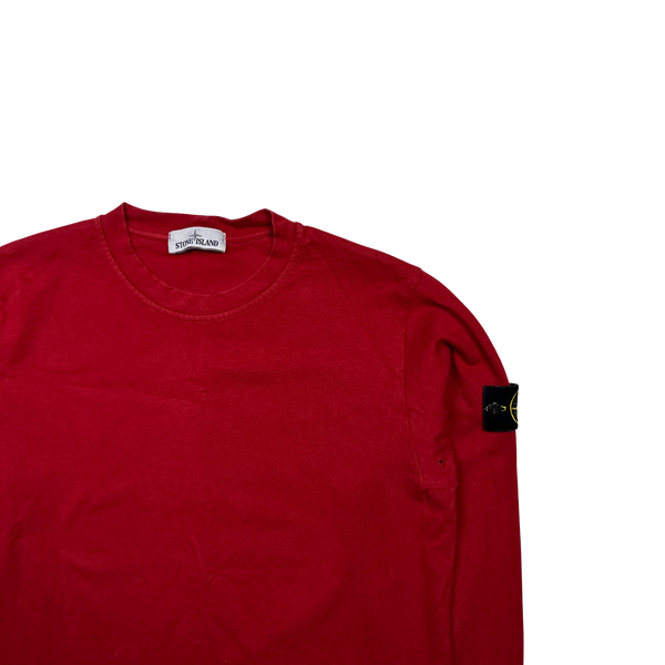 Stone Island 2015 Red Crewneck Sweatshirt - Large