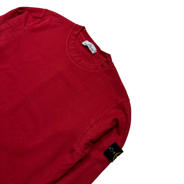 Stone Island 2015 Red Crewneck Sweatshirt - Large