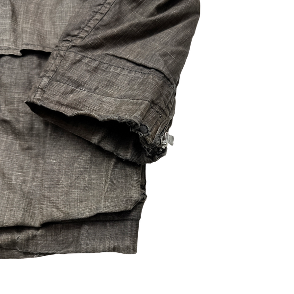 CP Company 2004 Vintage Lino Flax Goggle Jacket - Medium