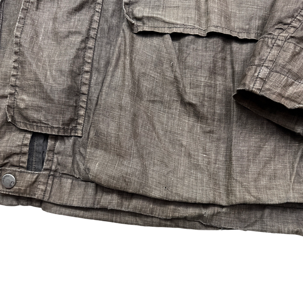 CP Company 2004 Vintage Lino Flax Goggle Jacket - Medium