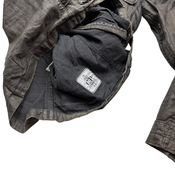 CP Company 2004 Vintage Lino Flax Goggle Jacket - Medium