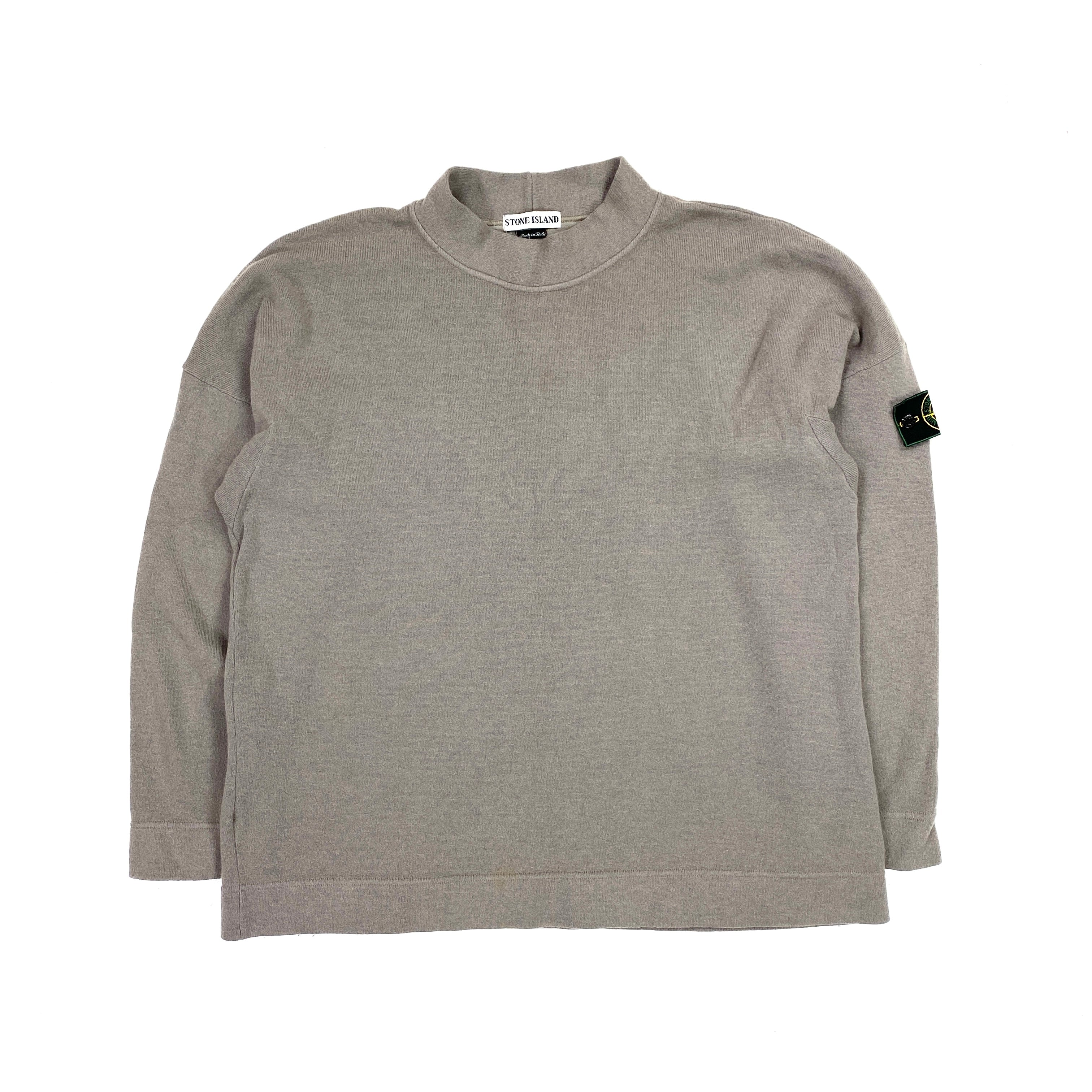 Stone Island AW1995 Vintage Wool Blend Mock Neck Jumper