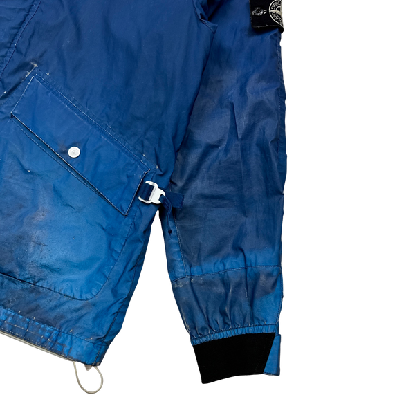 Stone Island 2011 Blue Liquid Reflective Jacket - XL