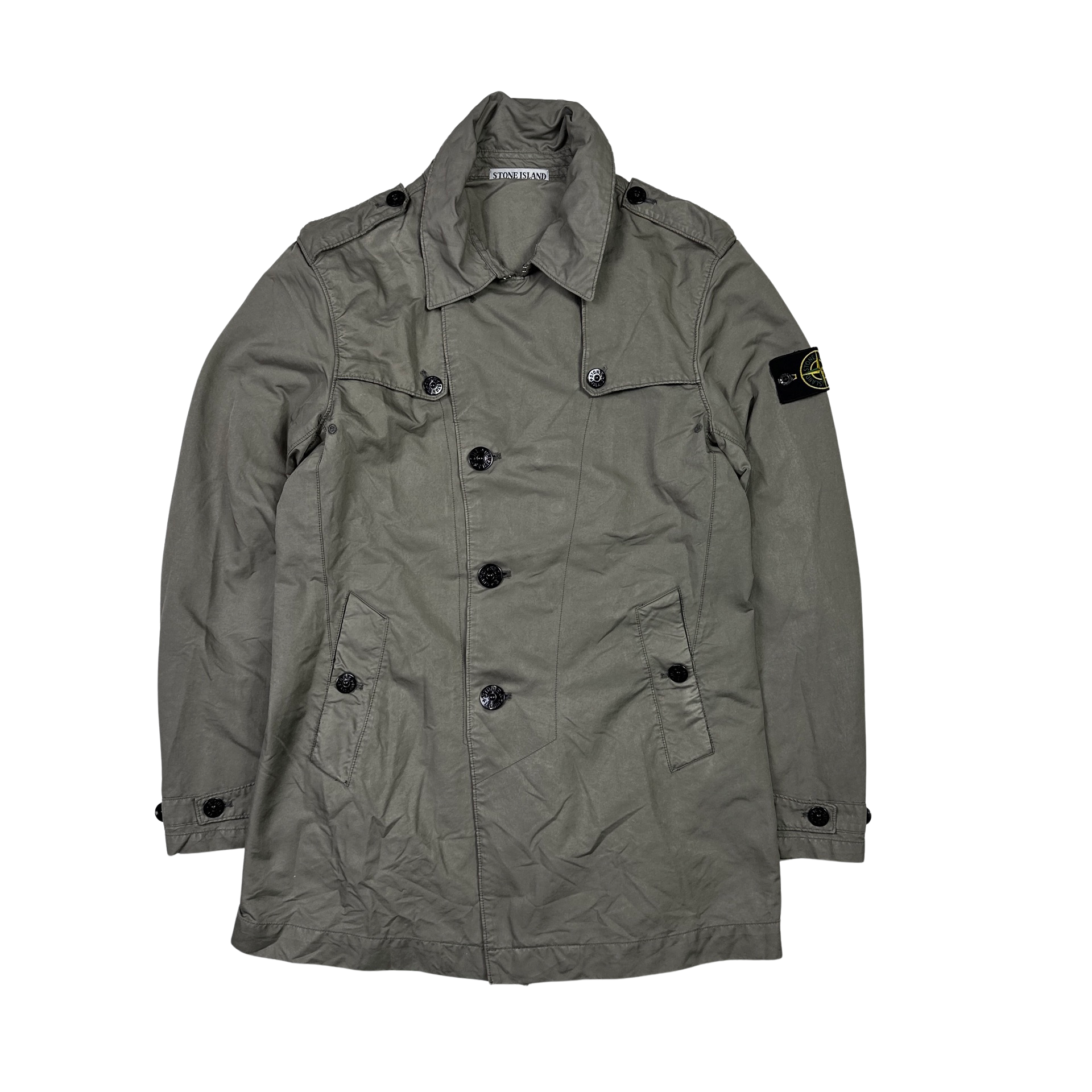 Stone island david tc trench clearance coat