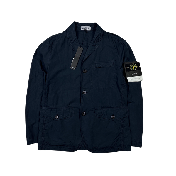 Stone Island Navy Tela Paracadute Blazer Jacket