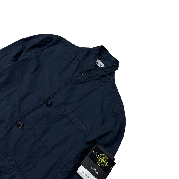 Stone Island Navy Tela Paracadute Blazer Jacket