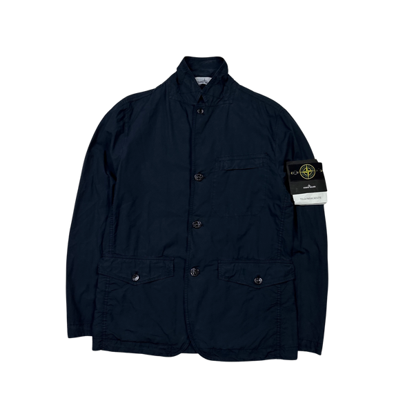 Stone Island Navy Tela Paracadute Blazer Jacket