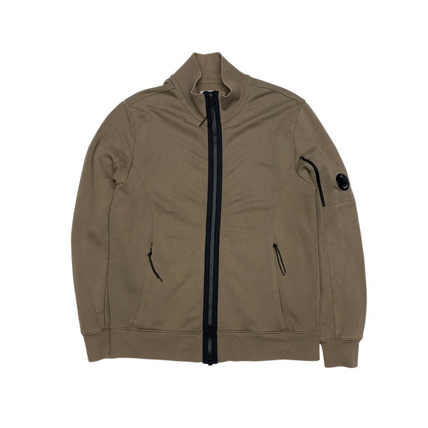 CP Company Light Brown Zipped Track Top Mat s Island